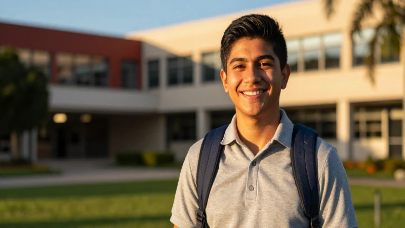 Joven mexicana triunfa en un campus soleado