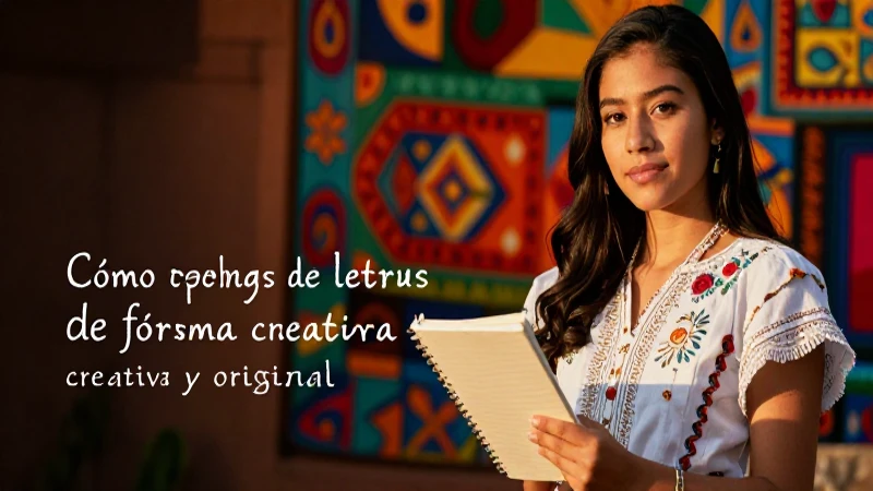 Escritura original con inspiración mexicana