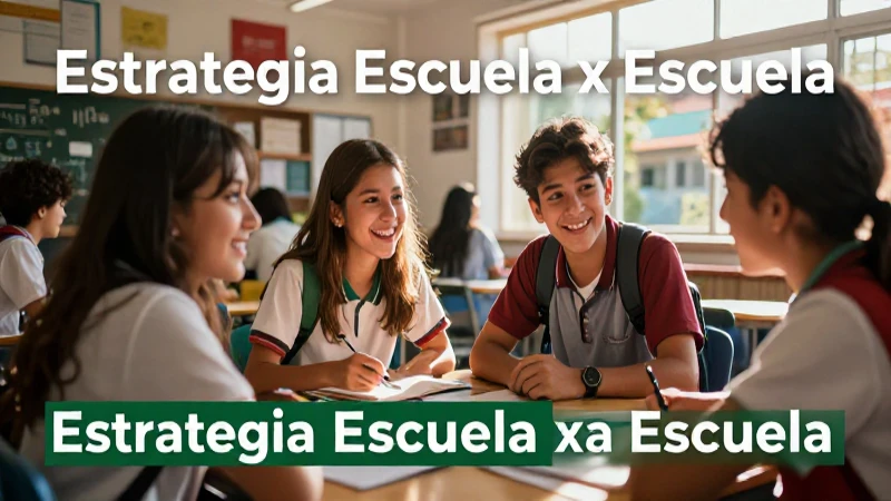 Consulta Estrategia Escuela x Escuela: Fechas y detalles