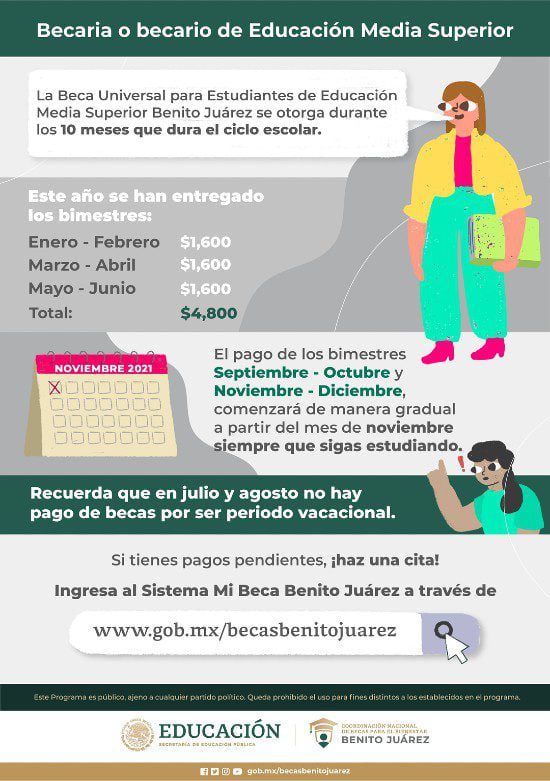 Cuándo será la proxima entrega de becas Benito Juárez