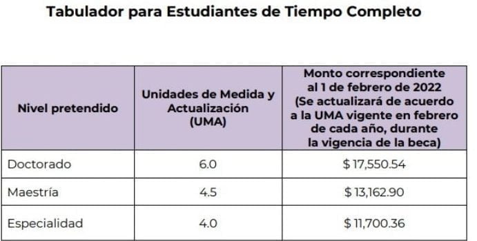 Duración de las becas Conacyt: ¿Cuántos meses se pagan?