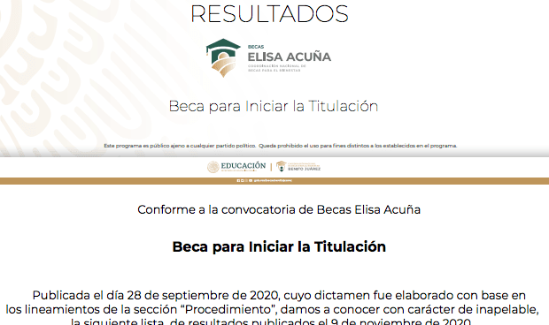 ¿Cómo verificar si fui seleccionado para la beca Benito Juárez?