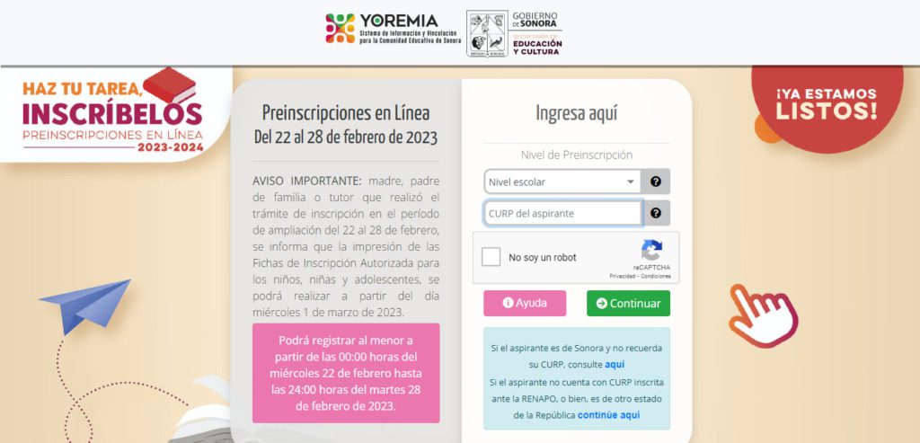¡Inscripciones en Yoremia: ¡Conoce cuándo inscribir a tu hijo!