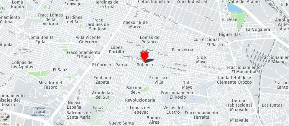 Dirección exacta y ubicación de Av. Patria 3116