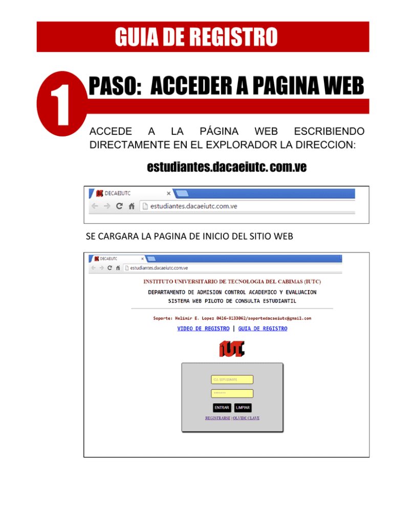 Guía paso a paso para acceder al sitio web http://tdcelaya.biz/8048