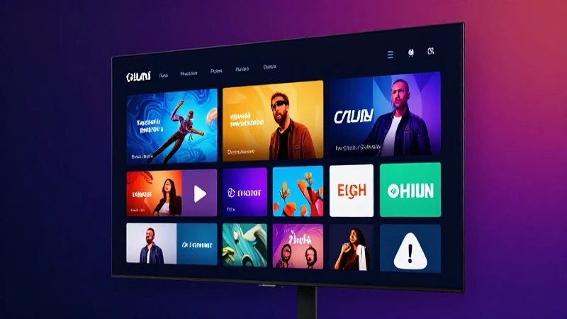 Interfaz vibrante y moderna con contenido digital de alta calidad