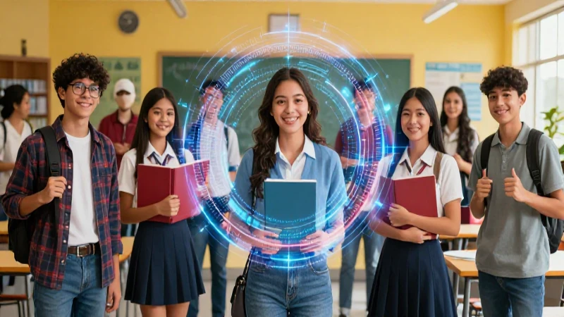Estudiantes mexicanos celebrando logros académicos