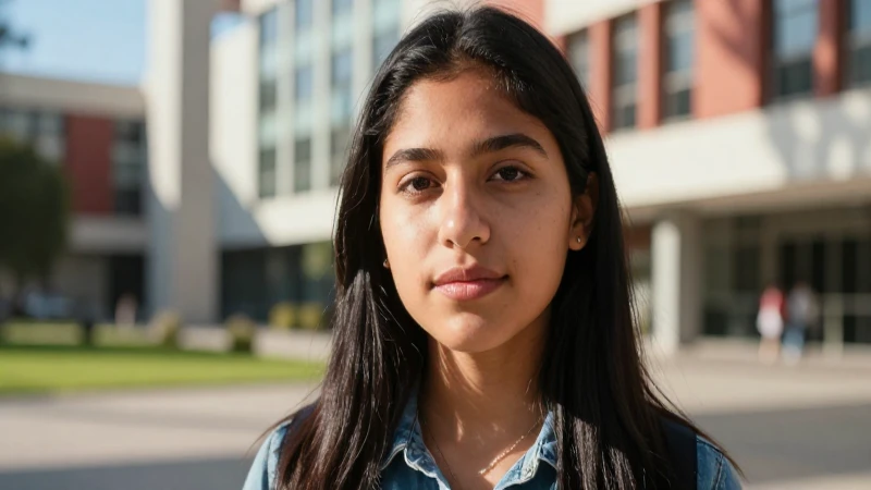 Retrato de estudiante mexicano, vibrante y moderno