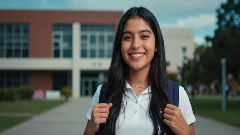 Retrato alegre de estudiante mexicano exitoso