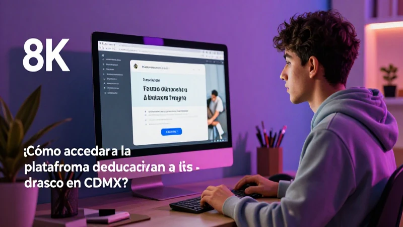 Acceso a la plataforma educativa CDMX