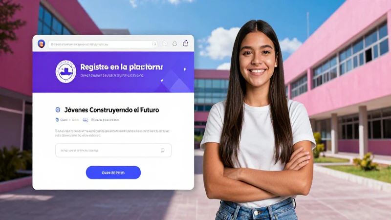 Estudiante mexicano registrándose en la plataforma