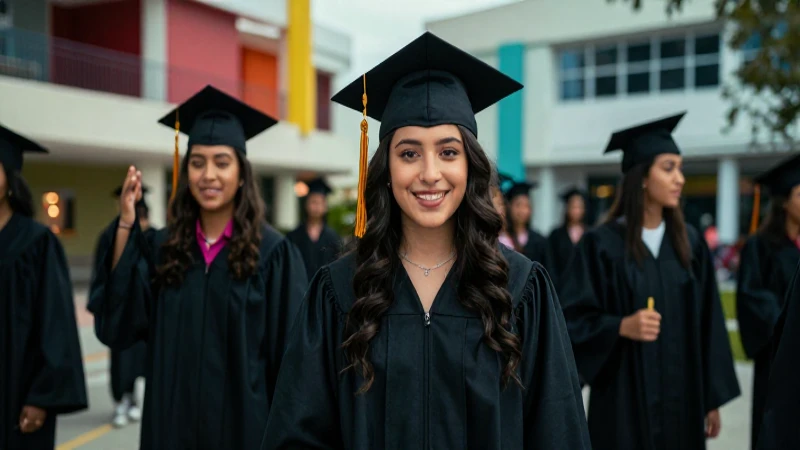 Estudiante mexicano celebra su progreso académico y futuro