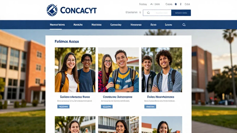 Navegación del portal CONACYT en línea
