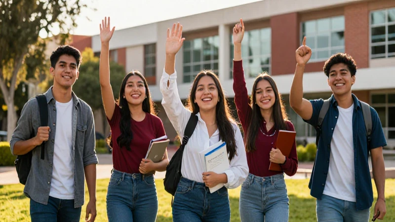 Estudiantes mexicanos celebran su éxito académico