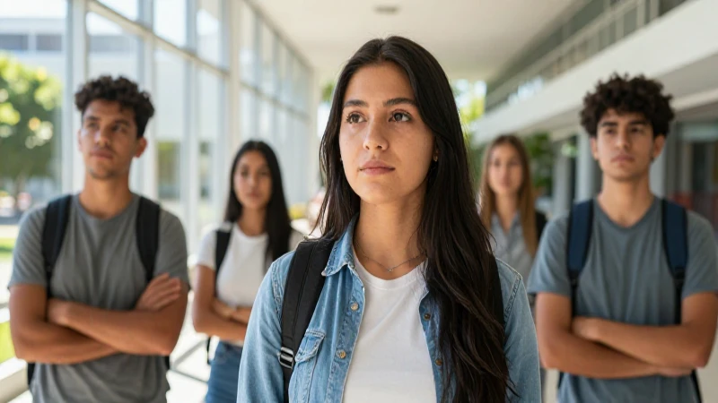Estudiante mexicano confiado en campus universitario moderno