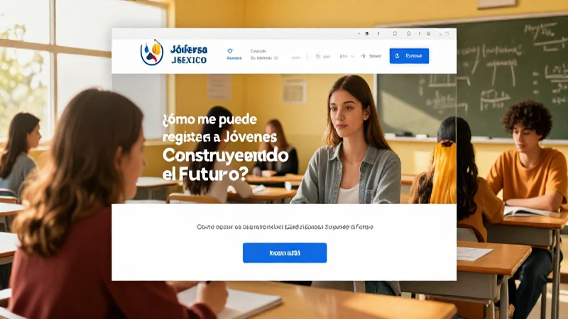Registrarse en Jóvenes Construyendo el Futuro