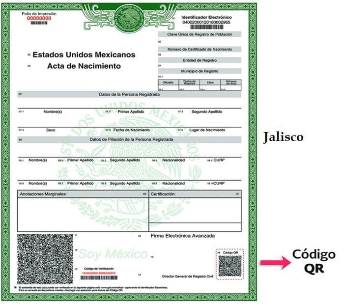 Acta de nacimiento escolar en Jalisco: requisitos y procedimiento
