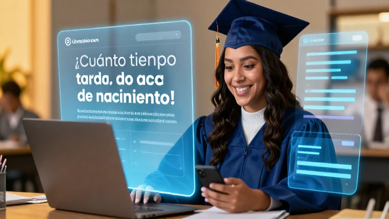 El acta de nacimiento digital se entrega rápidamente