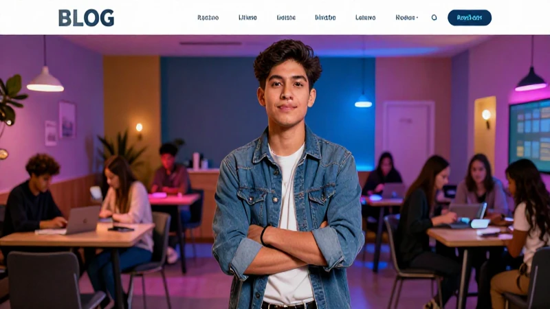 Estudiante mexicano confiado en entorno moderno
