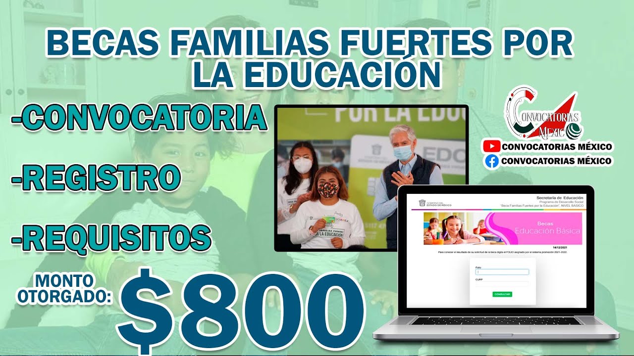 Activación de tarjeta Beca Familias Fuertes: Instrucciones