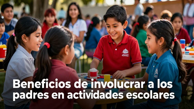 Familia mexicana disfrutando actividad escolar alegre