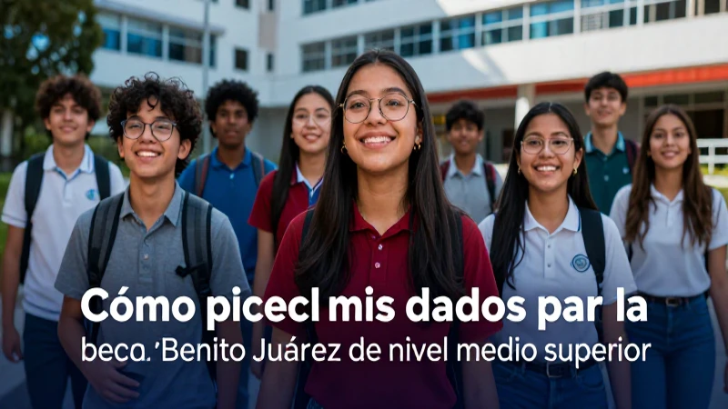 Actualiza tus datos para la beca de nivel medio superior