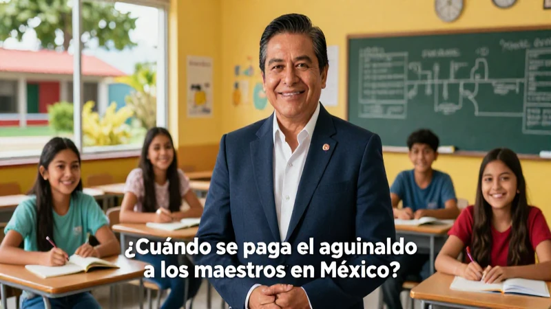Días y fechas del aguinaldo maestro