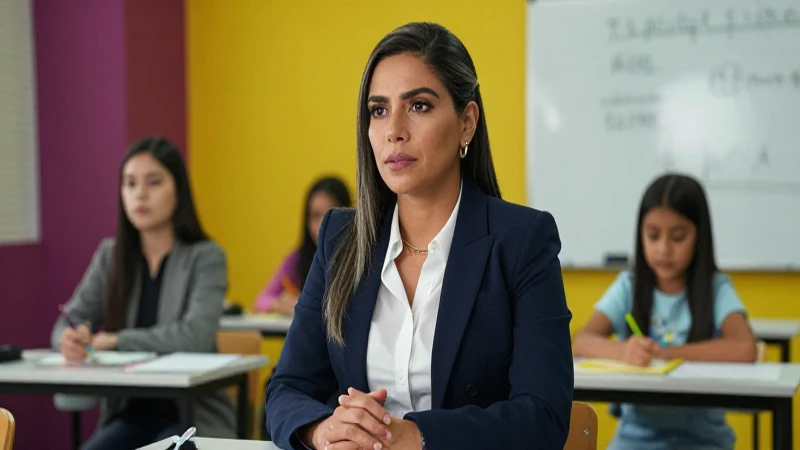Madre mexicana decidida en aula de formación
