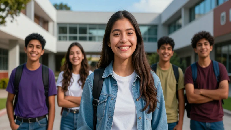 Estudiantes mexicanos son el foco de una fotografía vibrante