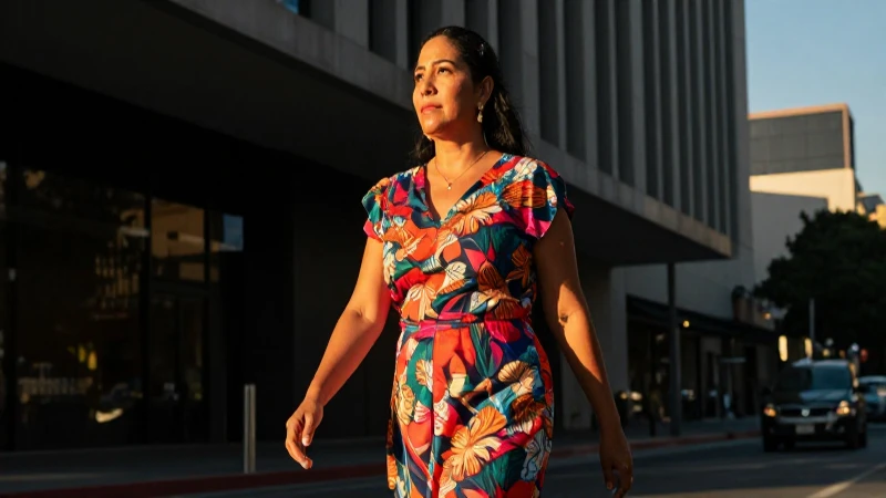 Madre mexicana empoderada con sol y estilo urbano