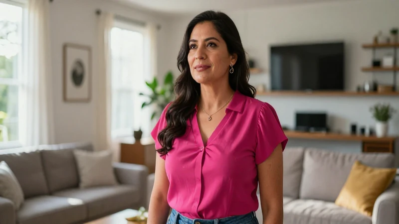 Madre mexicana empoderada en casa moderna y luminosa