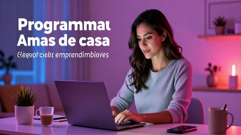 Programas de emprendimiento para amas de casa
