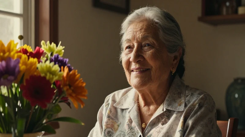 Mujer mexicana sonriente en luz suave
