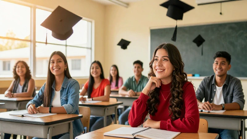 Estudiantes mexicanos celebran su graduación en clase