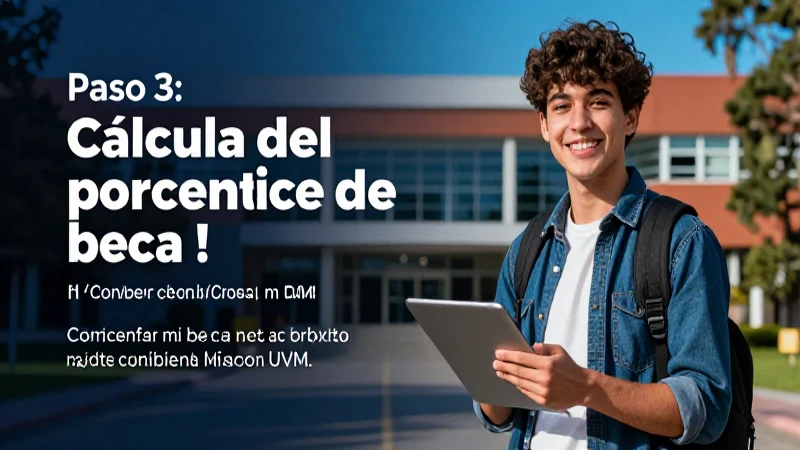 Cálculo de la beca universitaria en UVM