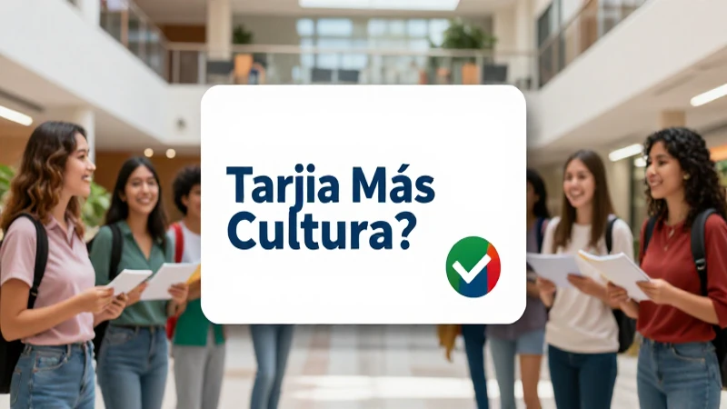 Solicitar la Tarjeta Más Cultura es simple