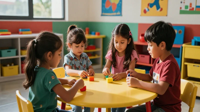 Niños mexicanos aprenden jugando en aula vibrante