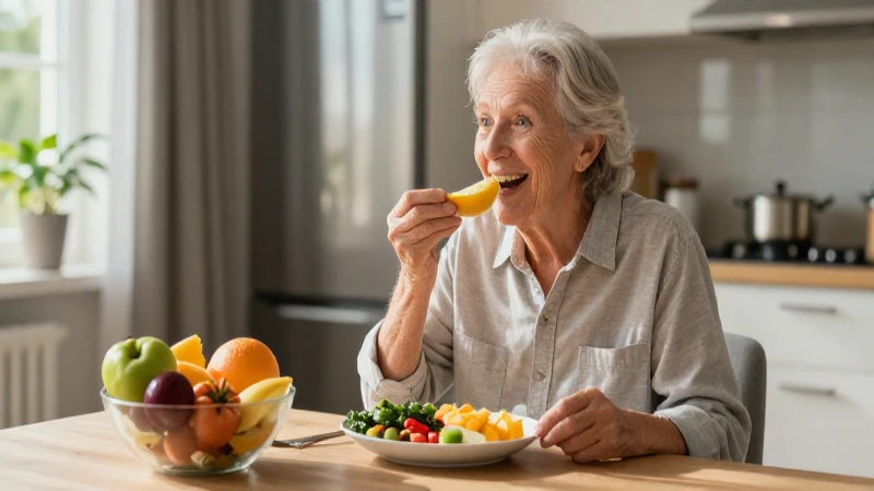 Alimentación saludable beneficia el bienestar de adultos mayores