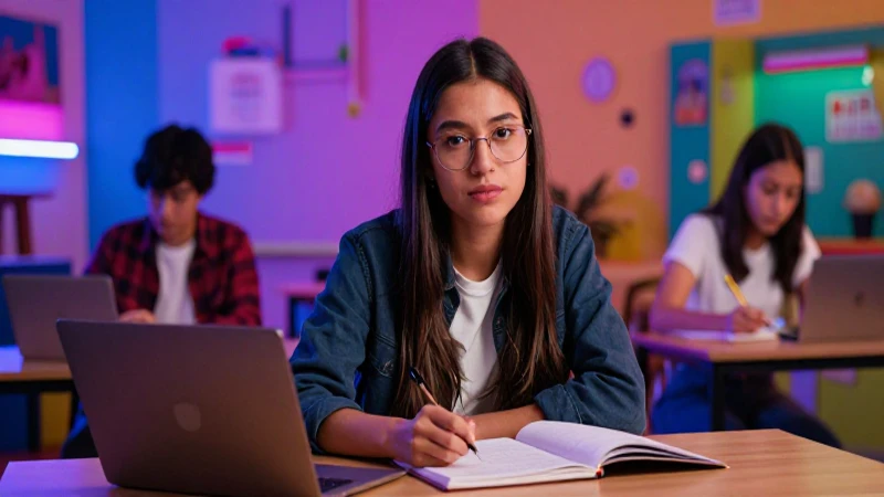 Estudiante mexicano moderno impulsa su futuro
