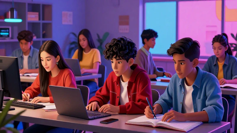 Estudiantes mexicanos estudiando con estilo