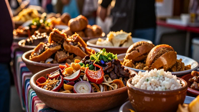 Plato tradicional de Jalisco en ambiente de mercado