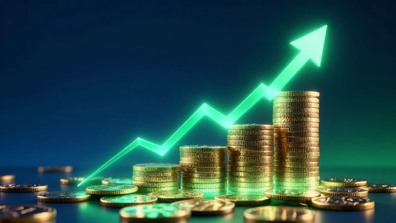 Monedas digitales brillantes suben en un ambiente cinematográfico
