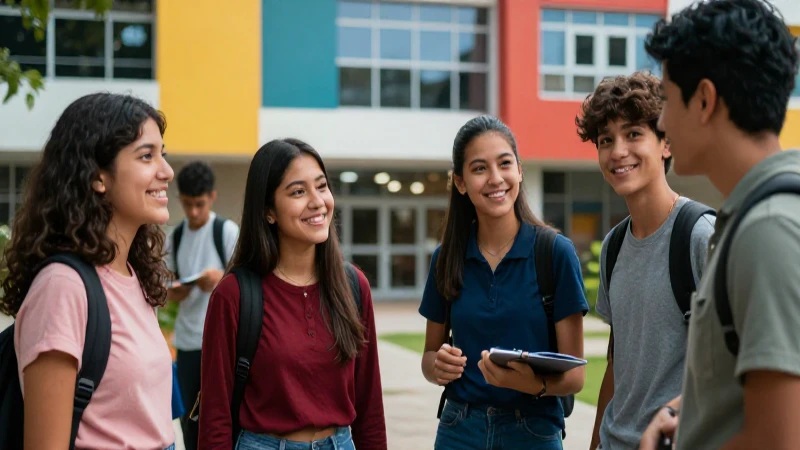 Estudiantes mexicanos guiados por un mentor