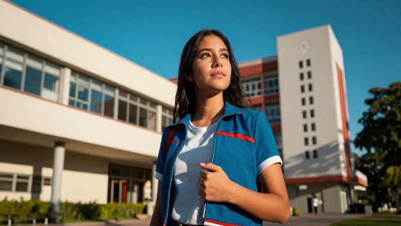Estudiante mexicano motivado, imagen cinematográfica