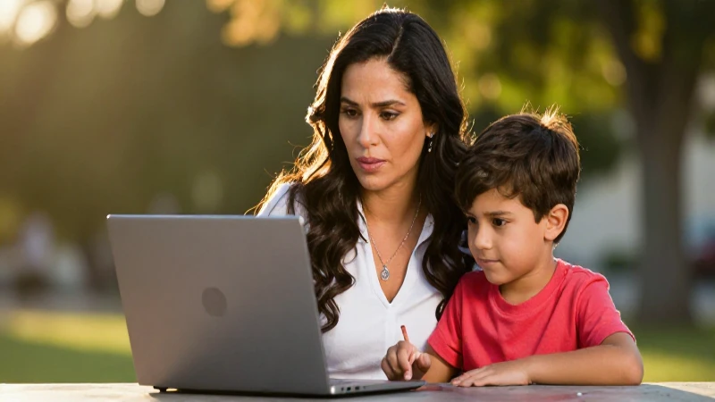 Madre mexicana orgullosa con su hijo en una toma cinematográfica