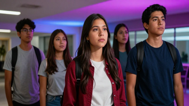 Estudiante mexicano moderno en campus vibrante