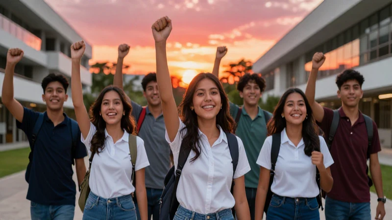 Jóvenes mexicanos triunfan en campus moderno