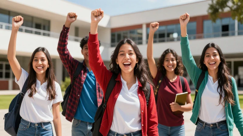 Estudiantes mexicanos celebran éxitos en campus moderno