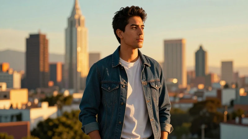 Joven mexicano dinámico con vista a Guadalajara