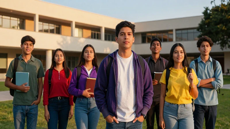 Estudiantes mexicanos triunfan en campus universitario vibrante